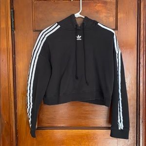 Medium Adidas Crop Hoodie - Black